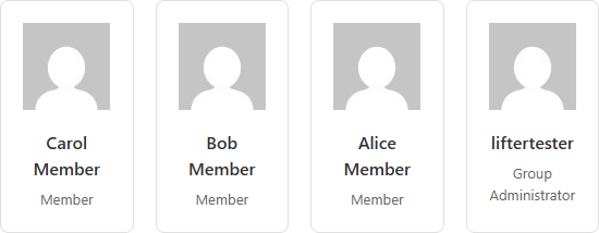 Lifter Elements Group Members widget